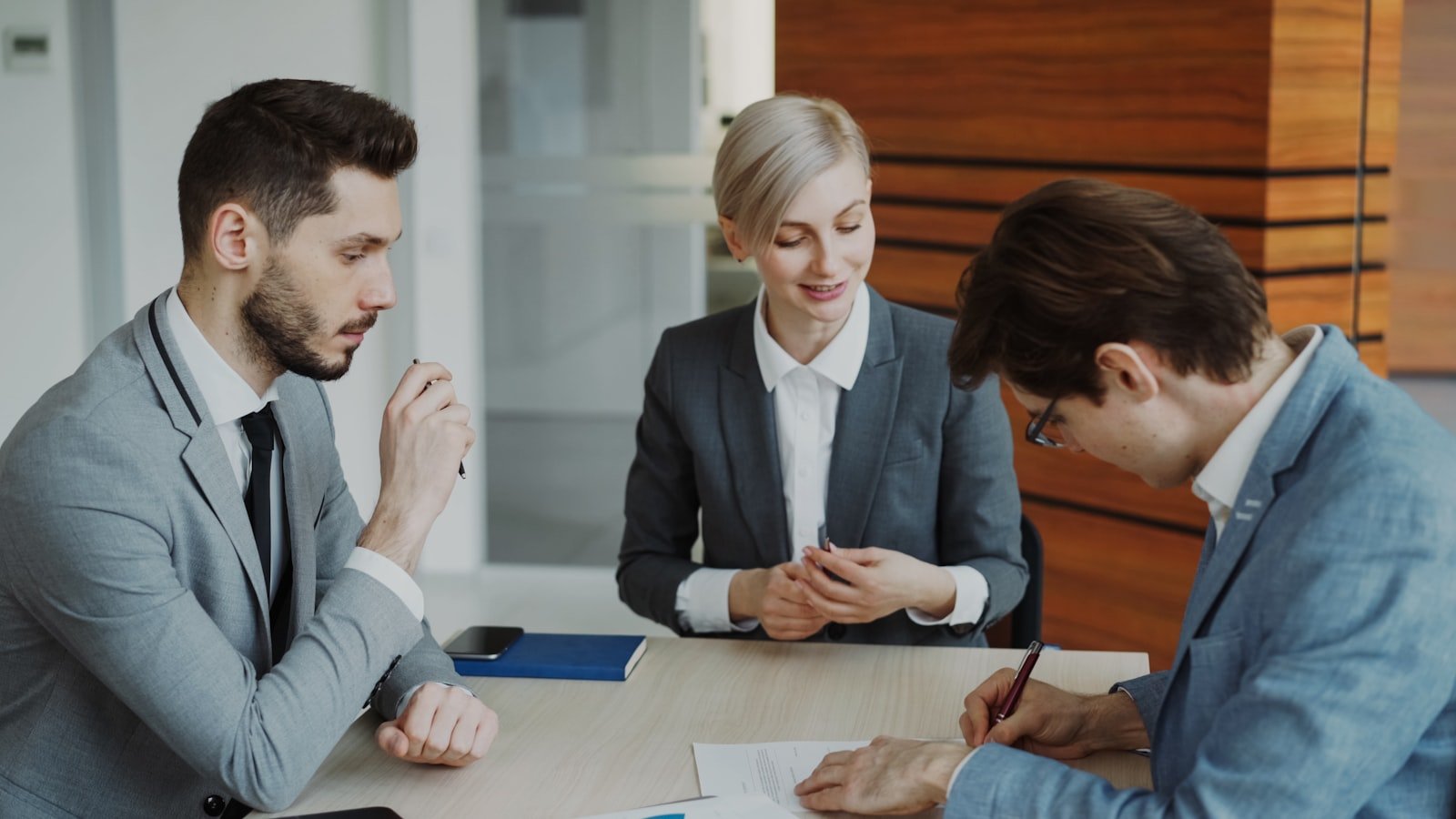 Legal professionals meeting
